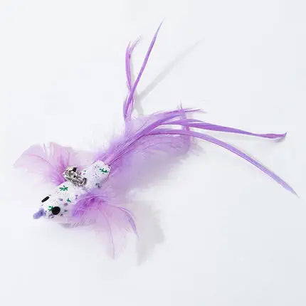 Hands-Free Feather Cat Wand Toy