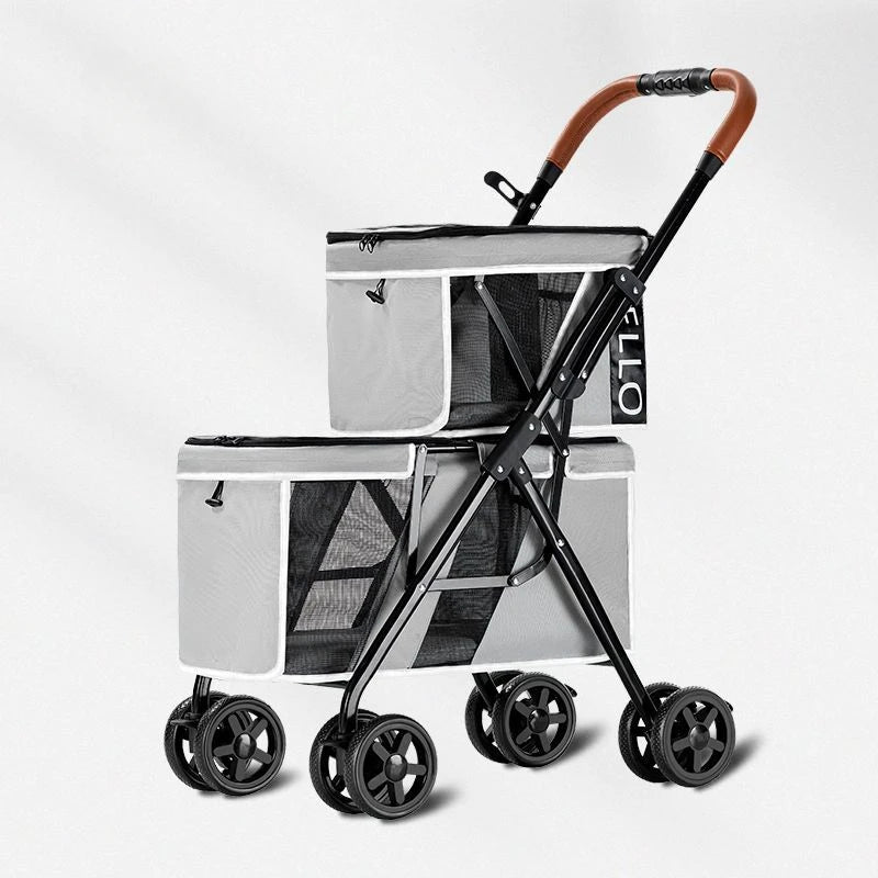 Portable Pet Stroller with Wheels