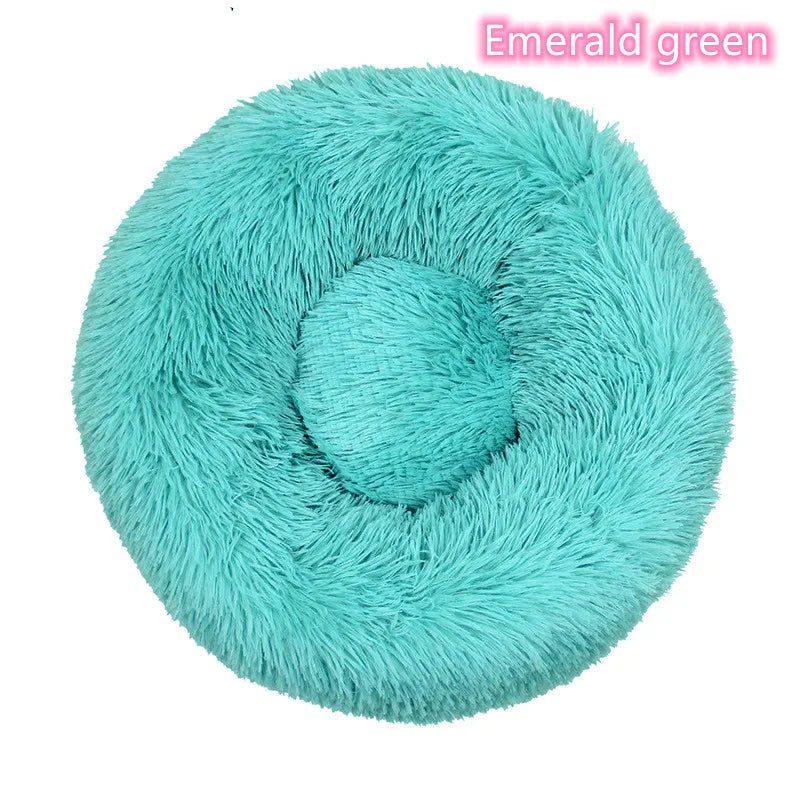 Super Soft Plush Cat Bed – Washable Donut Bed for All Cats