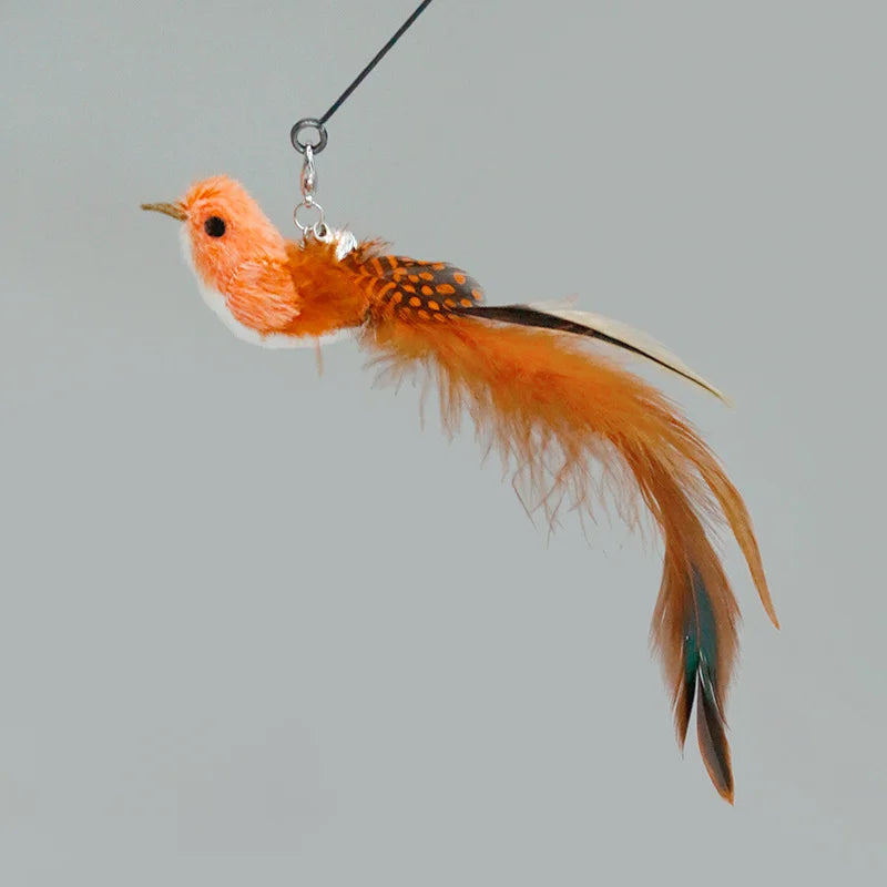 Hands-Free Feather Cat Wand Toy