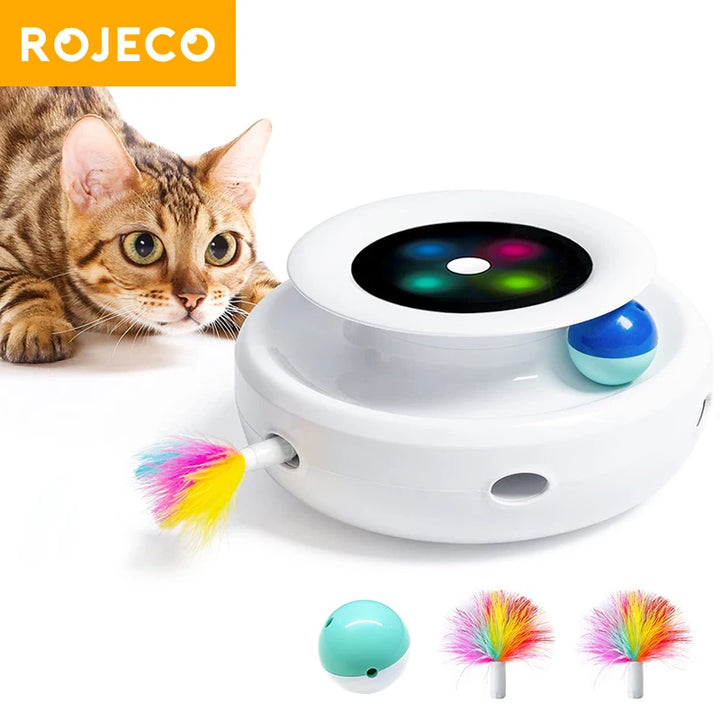 ROJECO 2-in-1 Smart Cat Toy Set