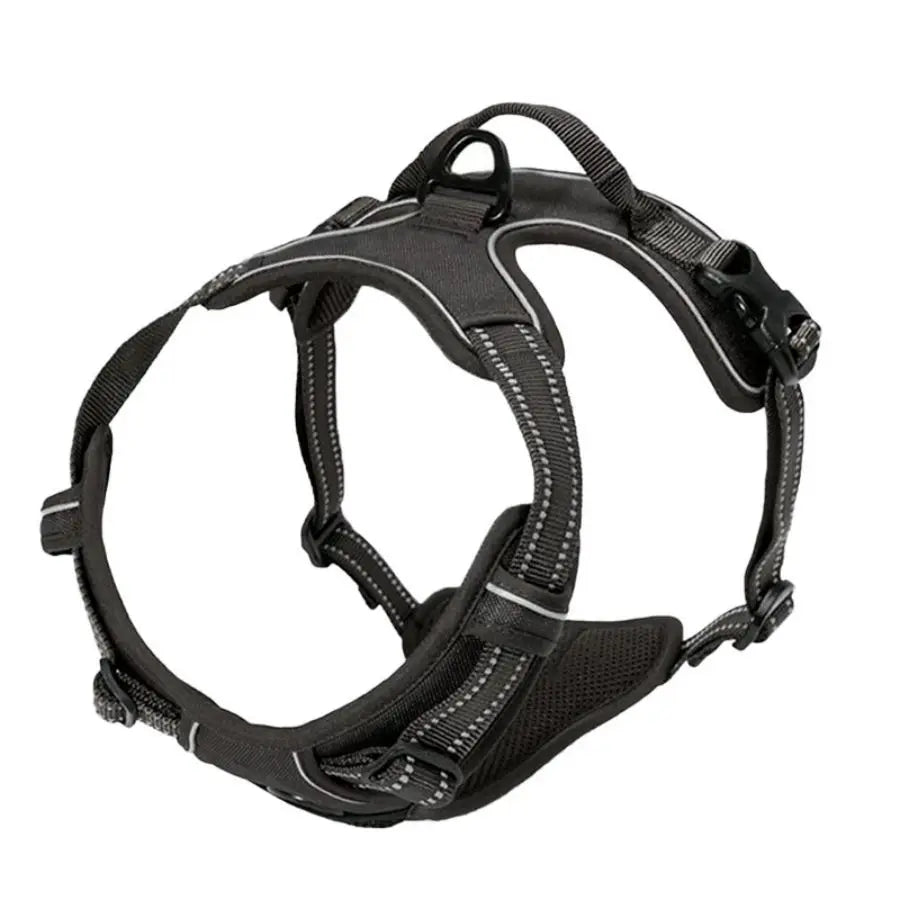 No-Pull Dog Harness – Reflective Front Clip with Control Handle