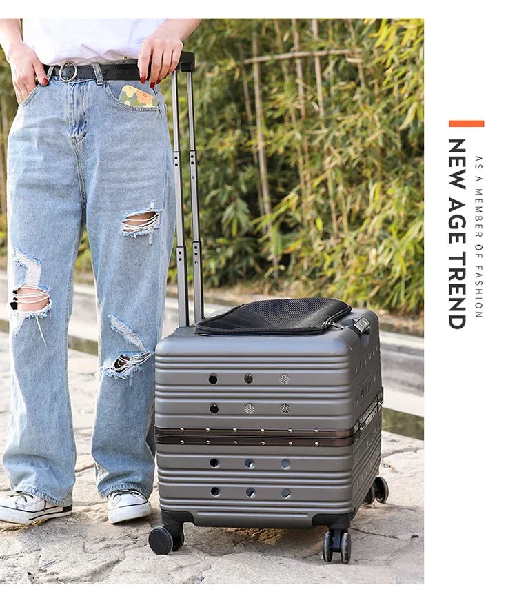 Pet Trolley Case Transport Box