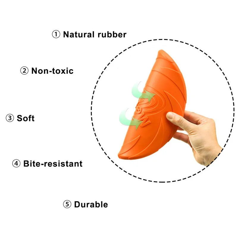 Durable Dog Flying Disc – Bite Resistant Outdoor Training Toy