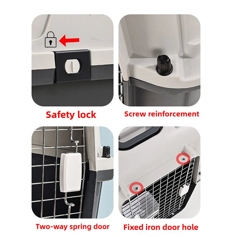 Portable Pet Trolley Transport Box