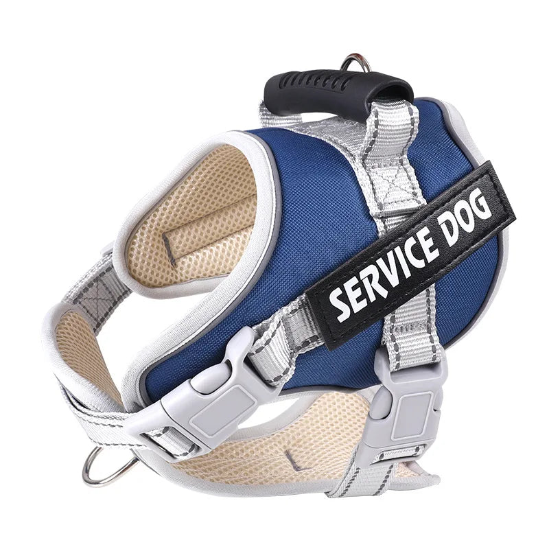 Service Dog Vest Harness – No Pull Large Dog Control Strap