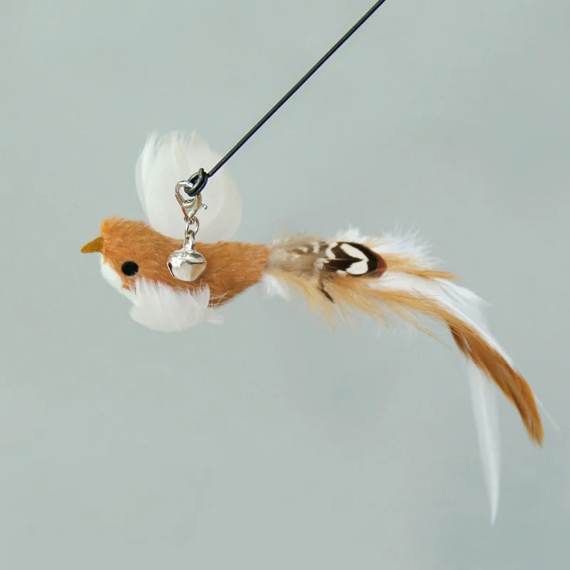 Hands-Free Feather Cat Wand Toy