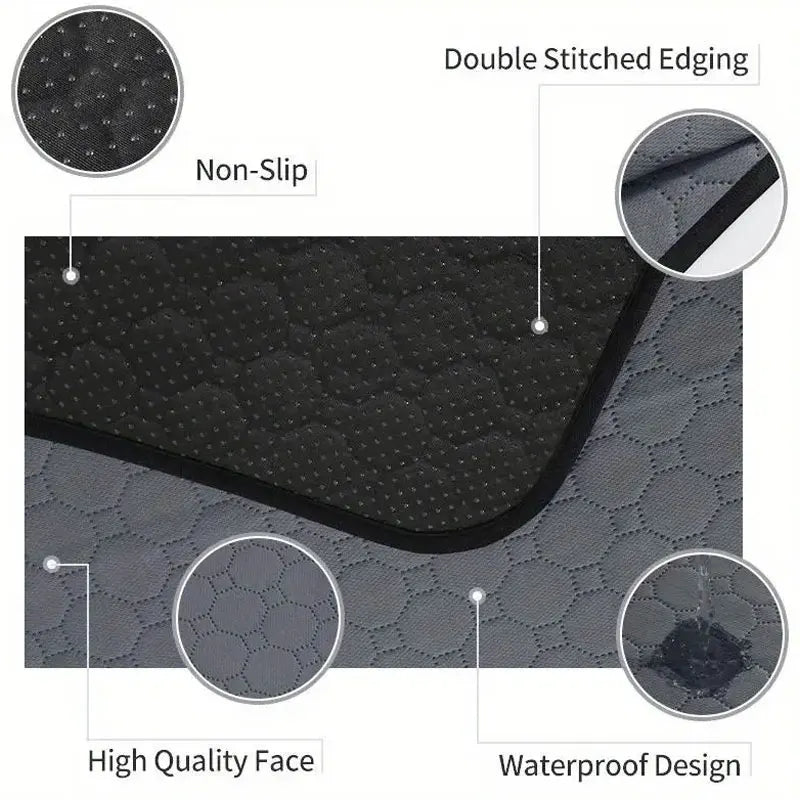 Reusable Waterproof Dog Pee Pad – Washable Training Mat
