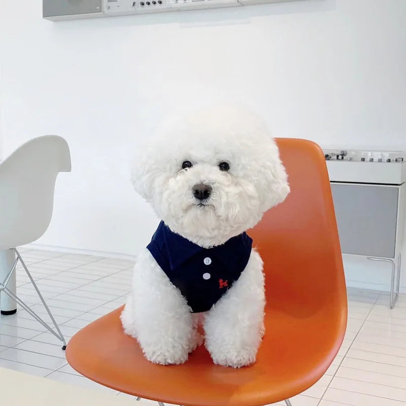 Pet Dog Polo Shirt – Breathable Puppy Vest for Small & Medium Dogs