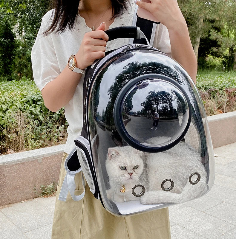 Breathable Pet Carrier Backpack – Travel Bag for Cats & Small Dogs