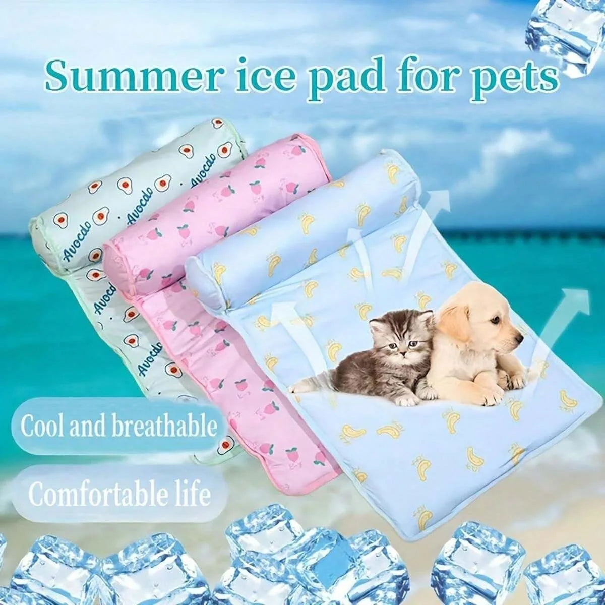 Cooling Pet Mat – Breathable Summer Pad for Dogs & Cats