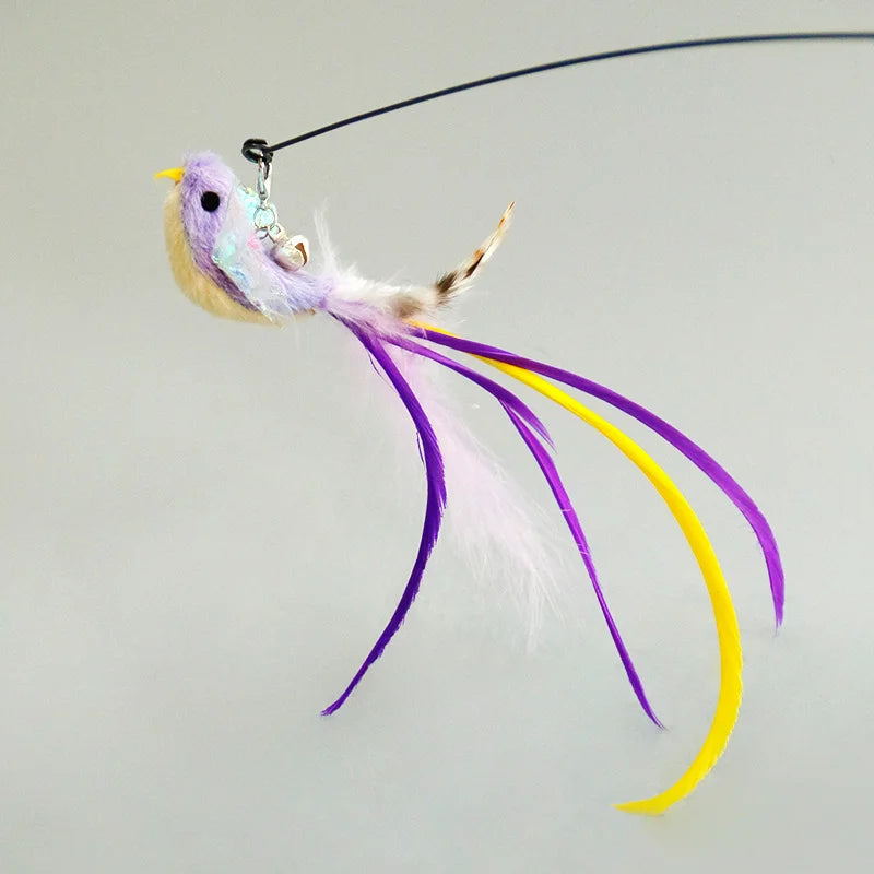 Hands-Free Feather Cat Wand Toy