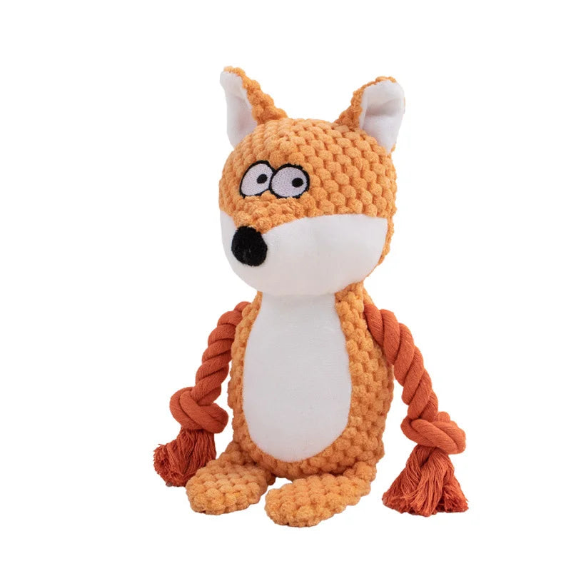 Indestructible Plush Squeaky Dog Toy