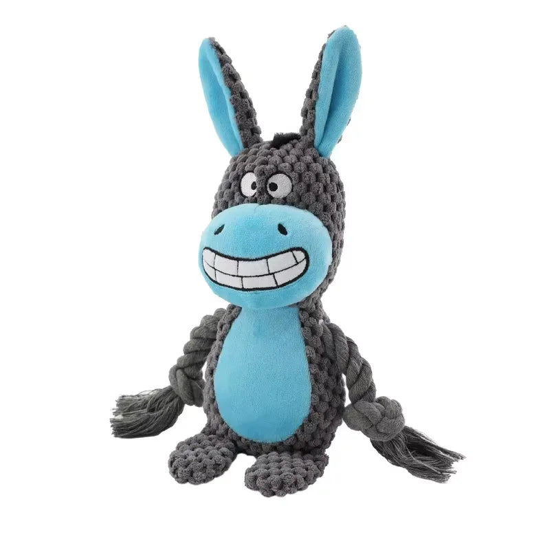 Indestructible Plush Squeaky Dog Toy