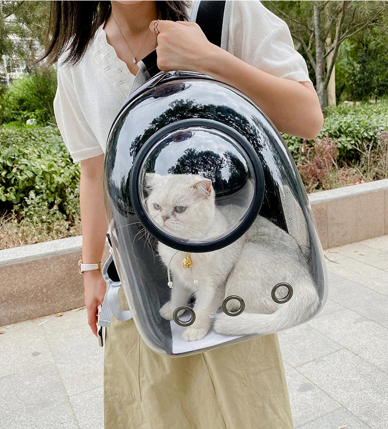 Breathable Pet Carrier Backpack – Travel Bag for Cats & Small Dogs