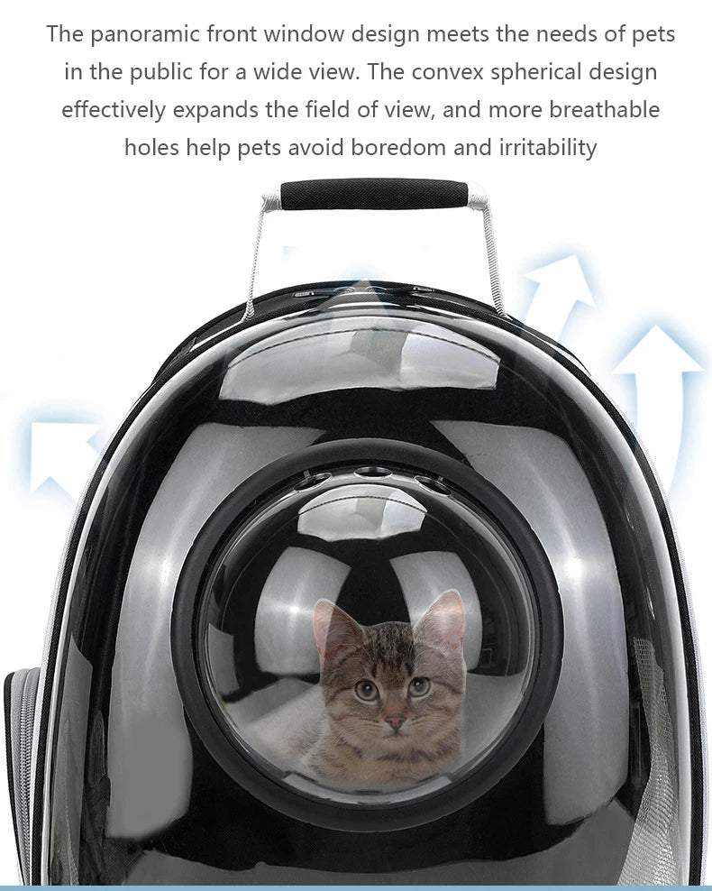 Breathable Pet Carrier Backpack – Travel Bag for Cats & Small Dogs