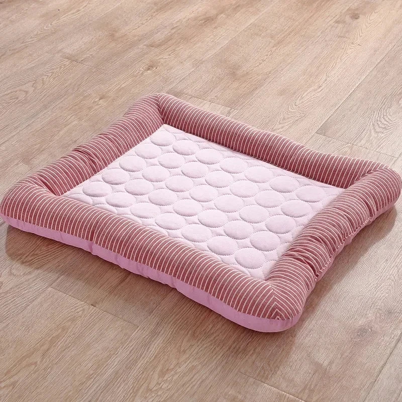Cooling Pad Bed for Pets – Ice Silk Summer Mat