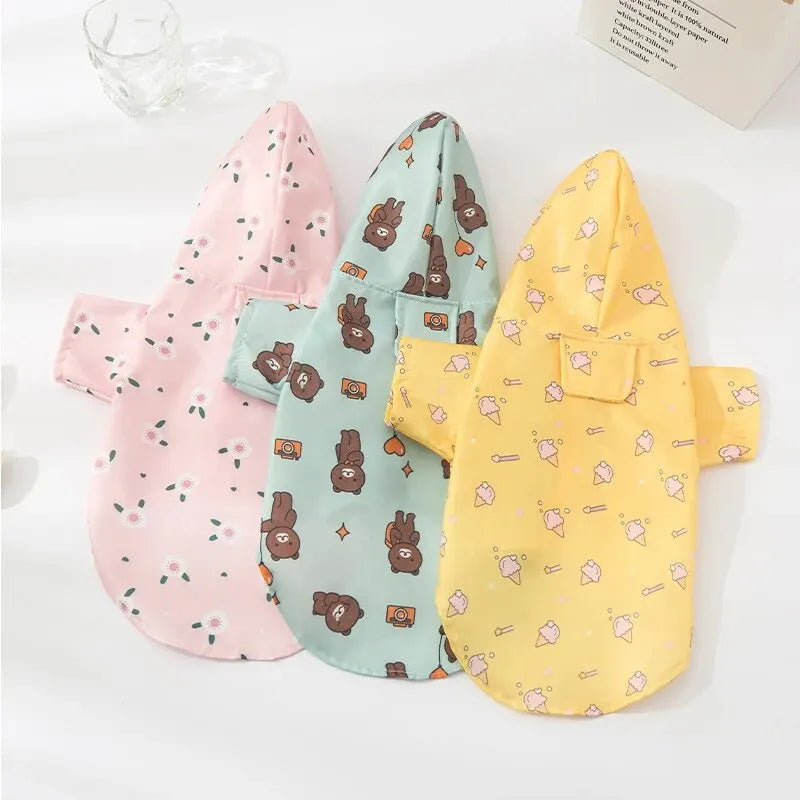 Waterproof Dog Raincoat – Summer Lightweight Outdoor Coat for Small Dogs