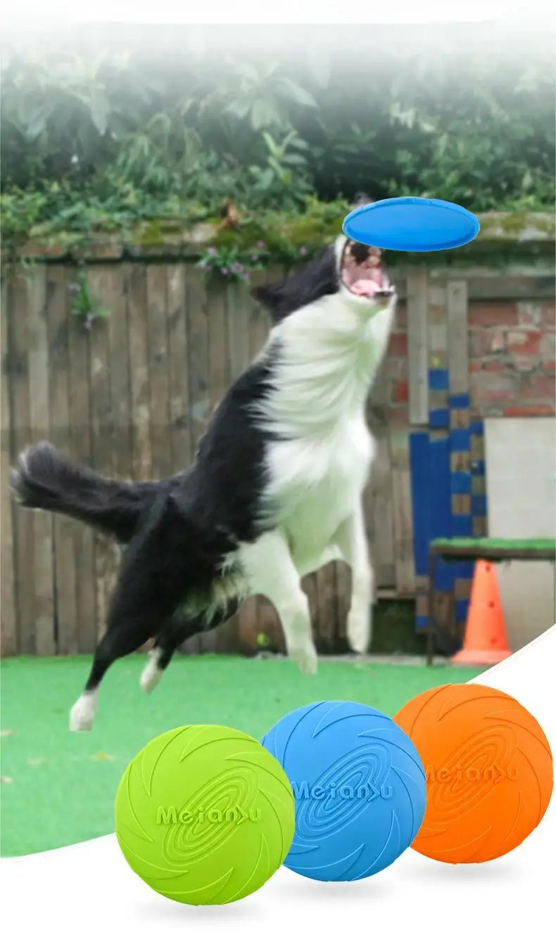 Durable Dog Flying Disc – Bite Resistant Outdoor Training Toy