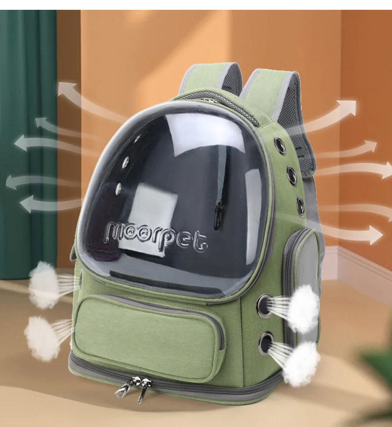 Transparent Pet Travel Backpack