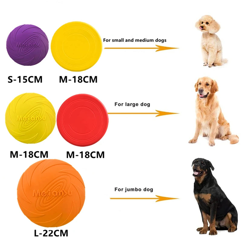 Durable Dog Flying Disc – Bite Resistant Outdoor Training Toy
