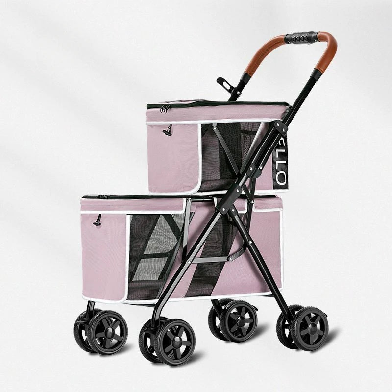 Portable Pet Stroller with Wheels