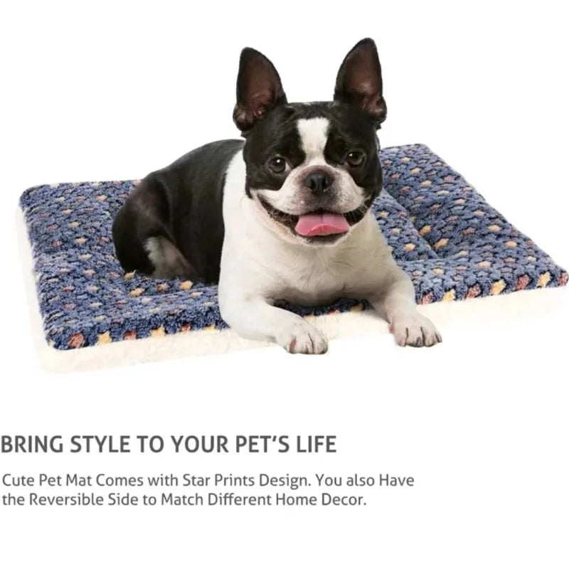 Flannel Pet Sleeping Mat – Thick Dog & Cat Bed