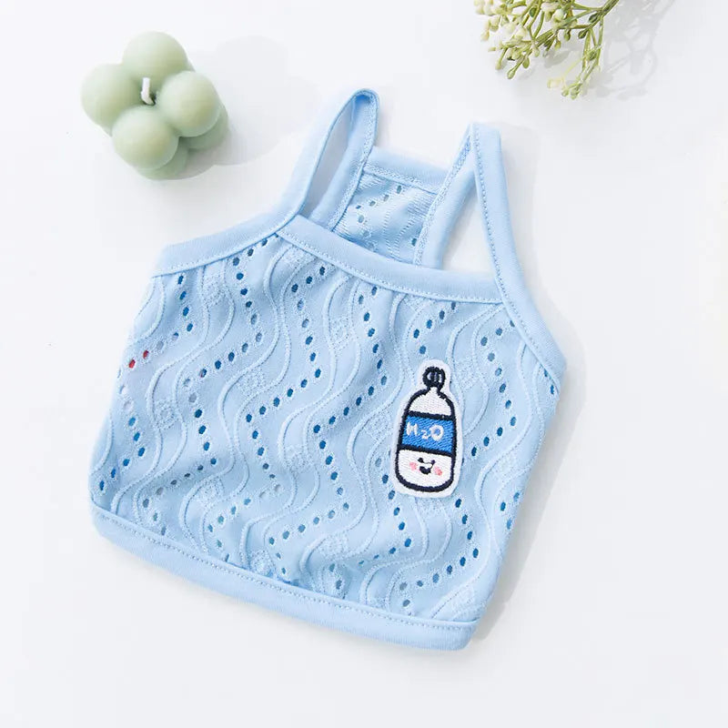 Summer Cotton Dog Vest – Lightweight Breathable Pet Clothing