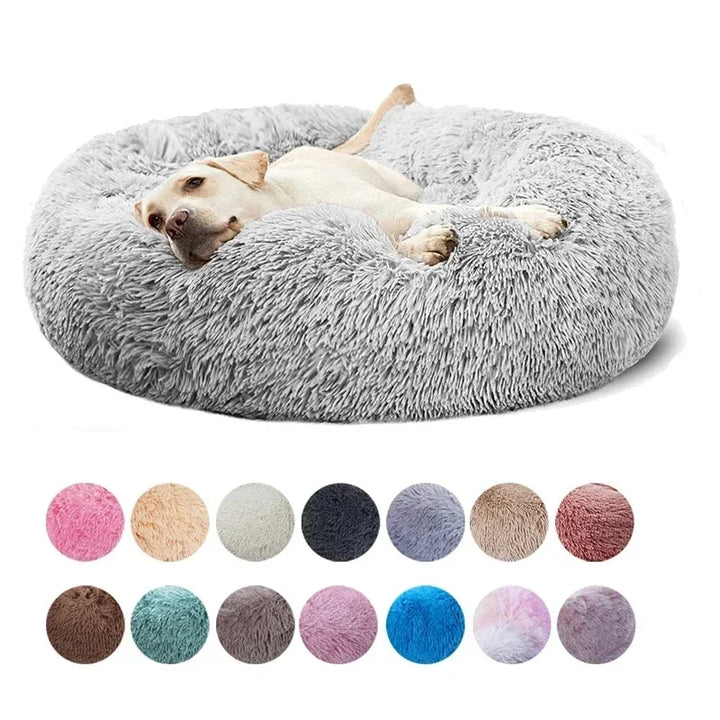 Super Soft Plush Cat Bed – Washable Donut Bed for All Cats