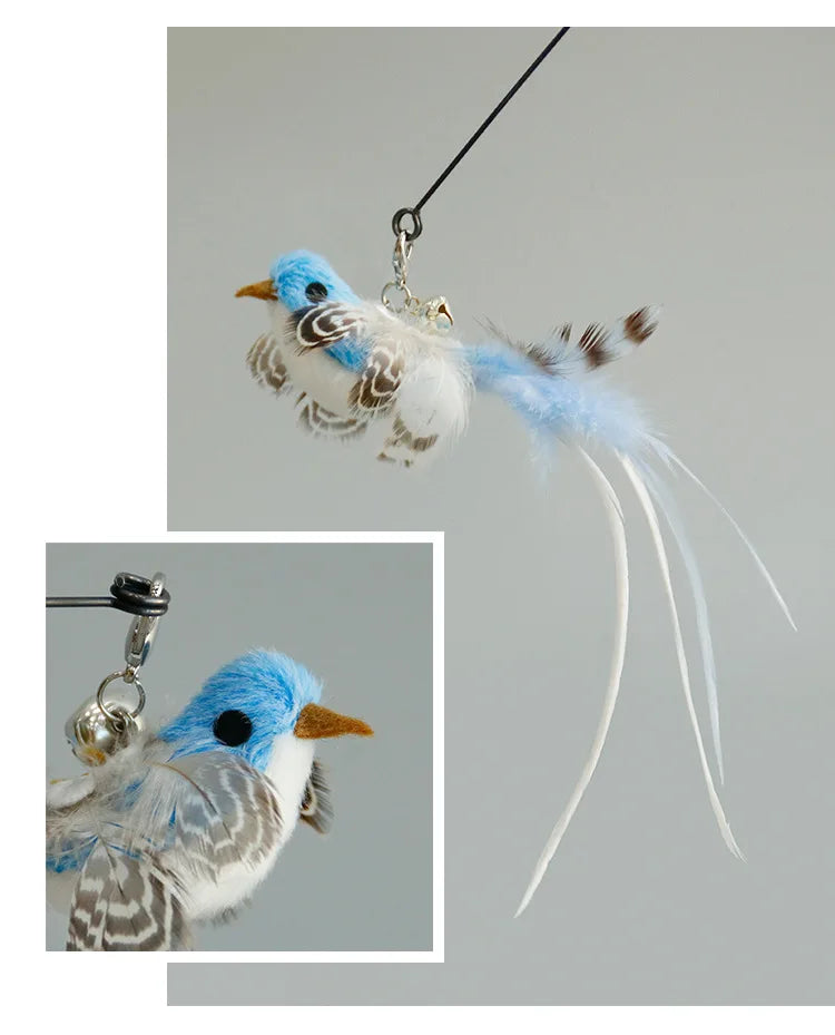 Hands-Free Feather Cat Wand Toy