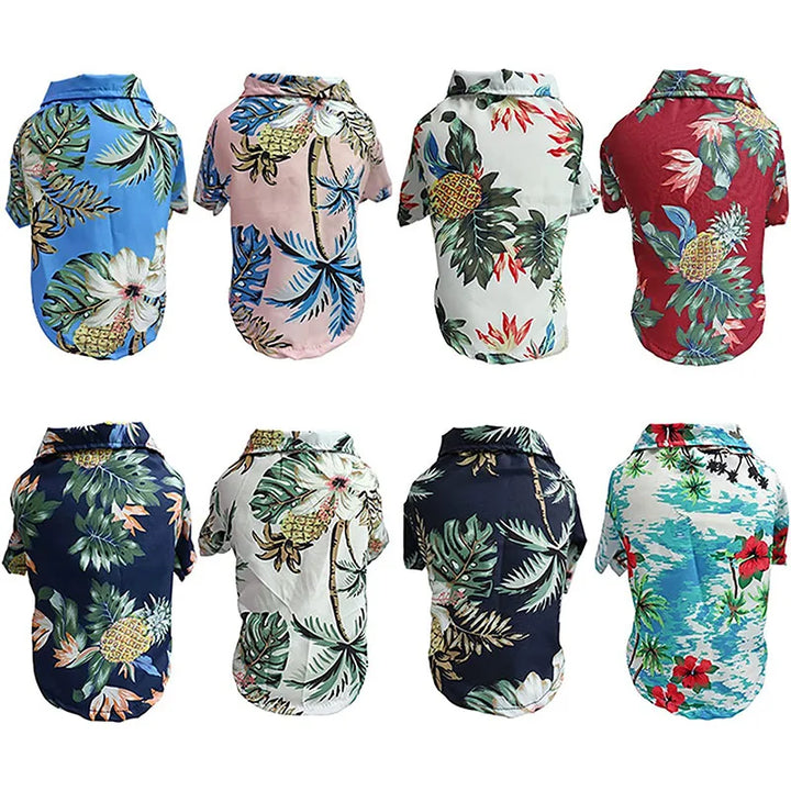 Hawaiian Dog Shirt – Summer T-Shirt Outfit for Small & Medium Dogs