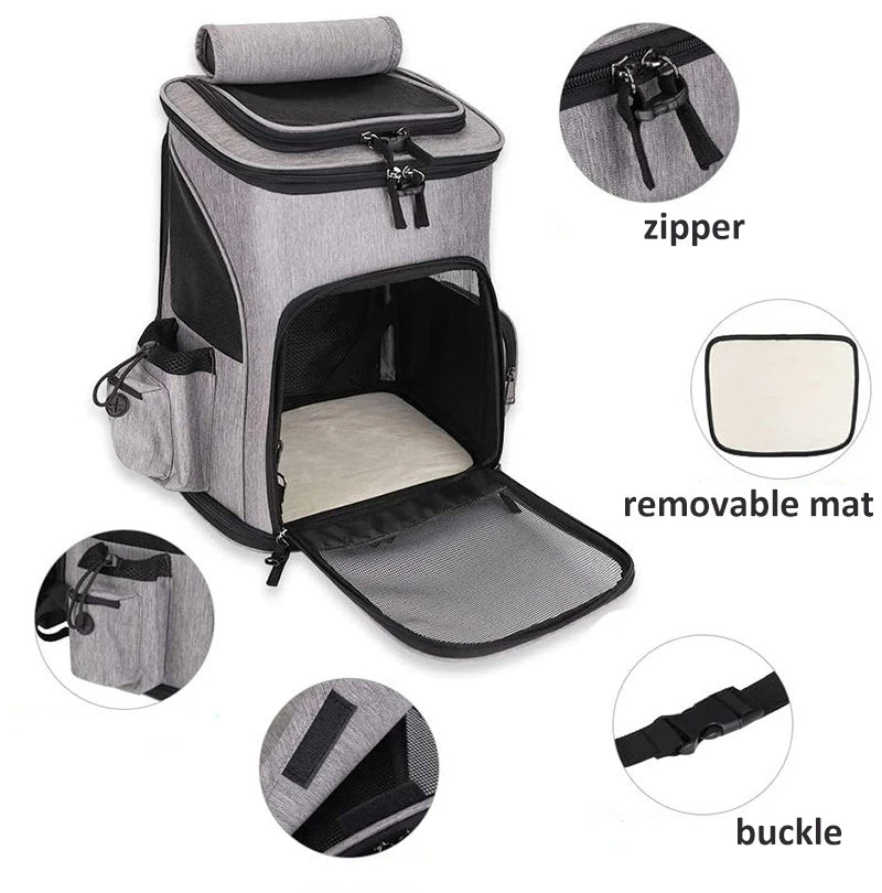 Breathable Expandable Pet Carrier Backpack
