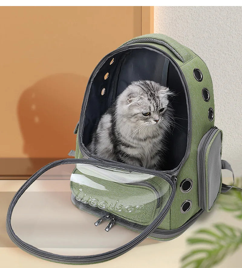 Transparent Pet Travel Backpack