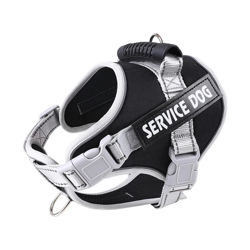 Service Dog Vest Harness – No Pull Large Dog Control Strap