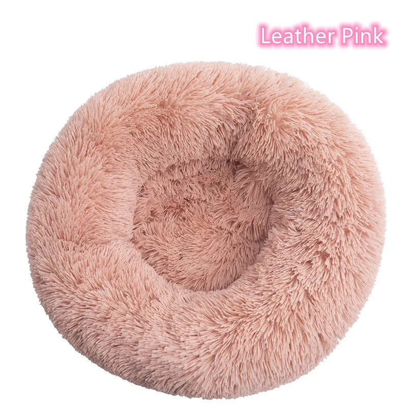 Super Soft Plush Cat Bed – Washable Donut Bed for All Cats