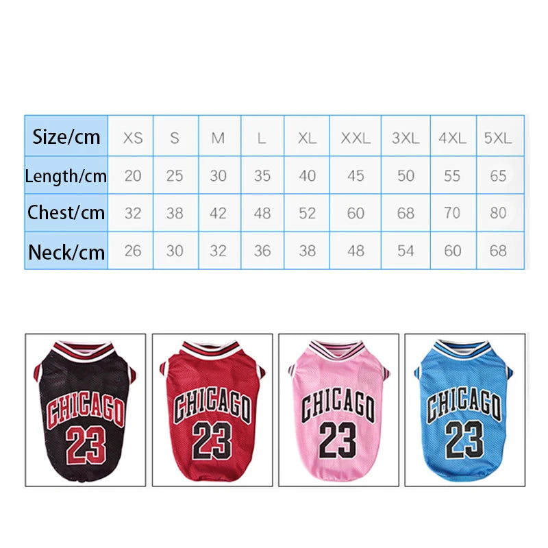 Mesh Breathable Dog Jersey – Summer Pet T-Shirt