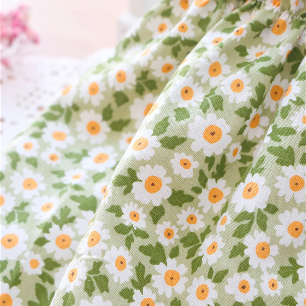 Summer Cotton Cat & Small Dog Suspender Dress – Floral Princess Outfit