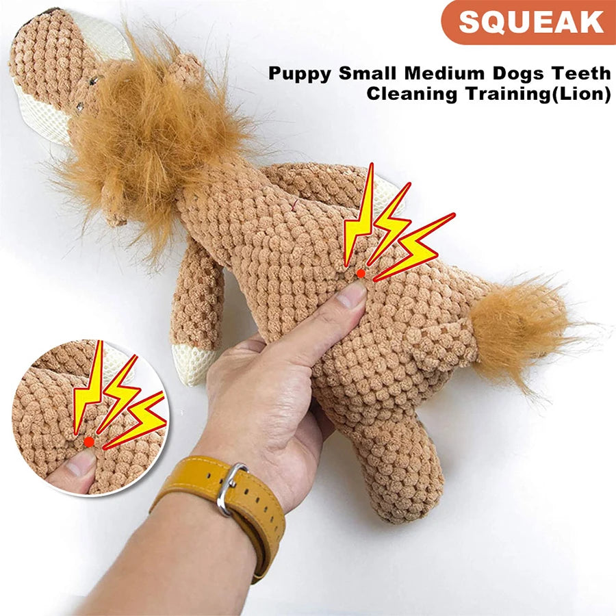 Bite-Resistant Plush Squeaky Dog Toy