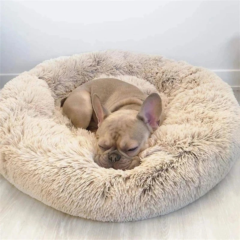 Super Soft Plush Cat Bed – Washable Donut Bed for All Cats