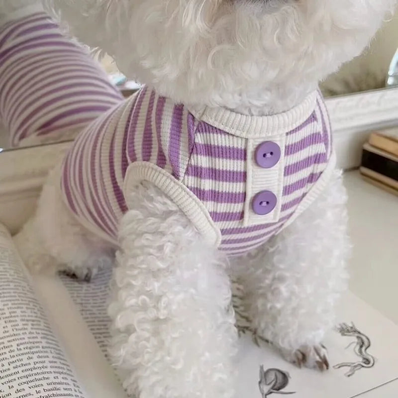 Summer Cotton Dog Vest – Lightweight Breathable Pet Clothing