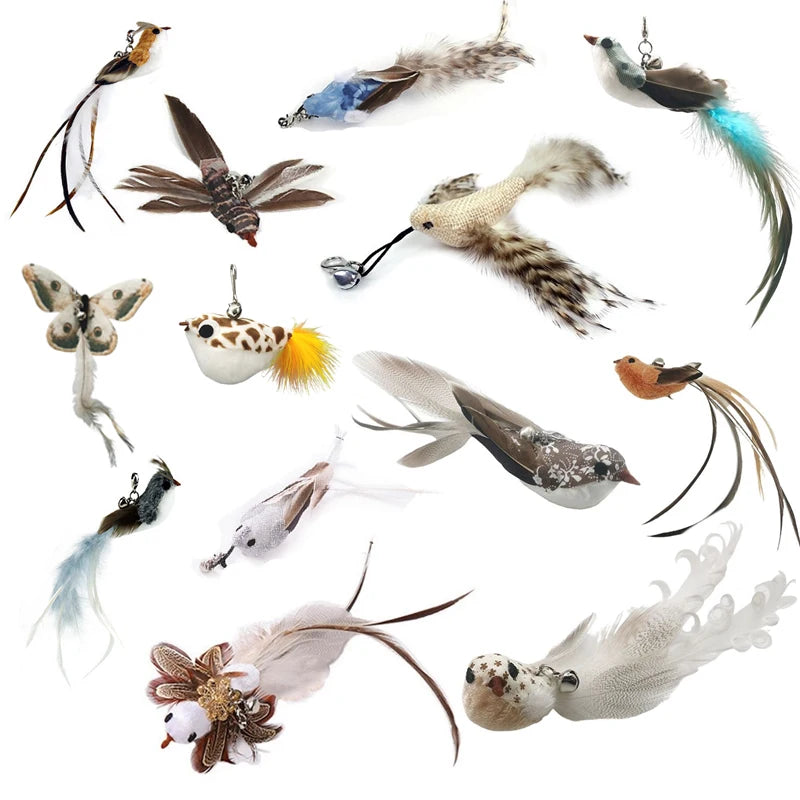 Hands-Free Feather Cat Wand Toy