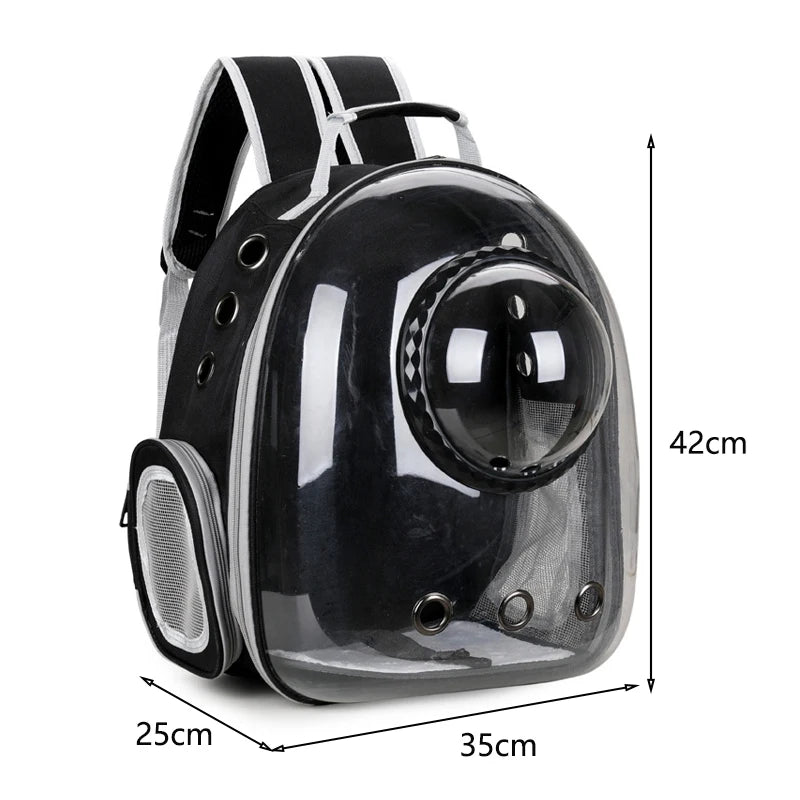 Breathable Pet Carrier Backpack – Travel Bag for Cats & Small Dogs