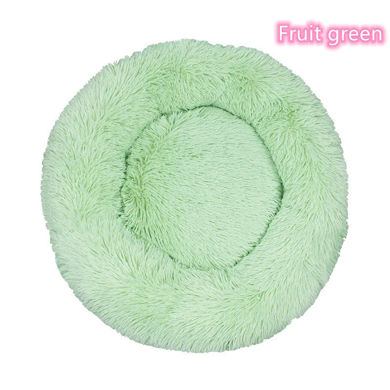 Super Soft Plush Cat Bed – Washable Donut Bed for All Cats