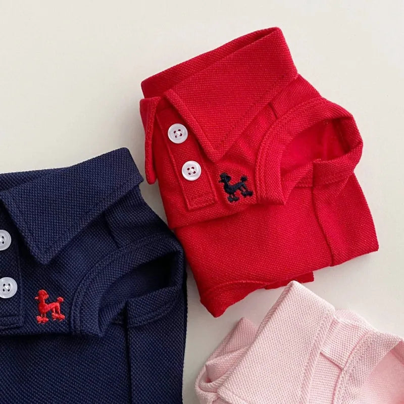 Pet Dog Polo Shirt – Breathable Puppy Vest for Small & Medium Dogs