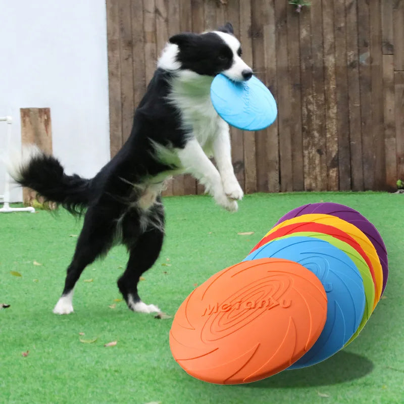 Durable Dog Flying Disc – Bite Resistant Outdoor Training Toy