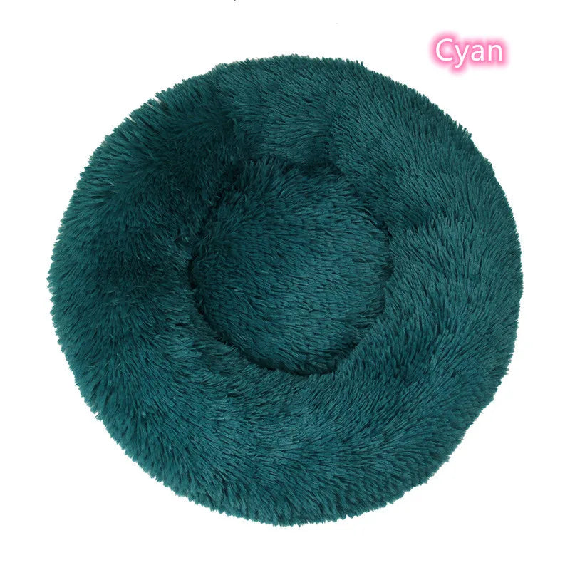 Super Soft Plush Cat Bed – Washable Donut Bed for All Cats