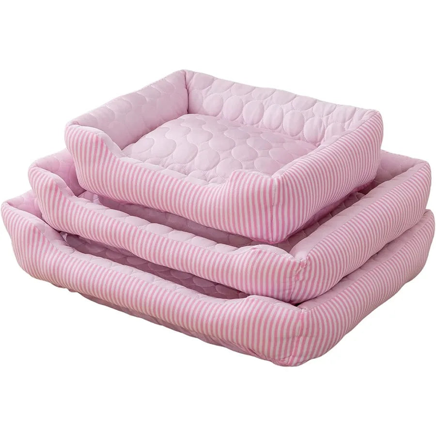Ice Silk Dog Cooling Bed – Summer Pet Sleeping Mat