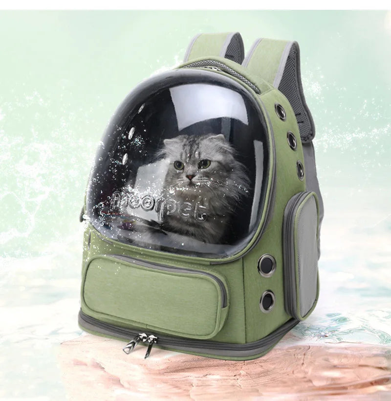 Transparent Pet Travel Backpack