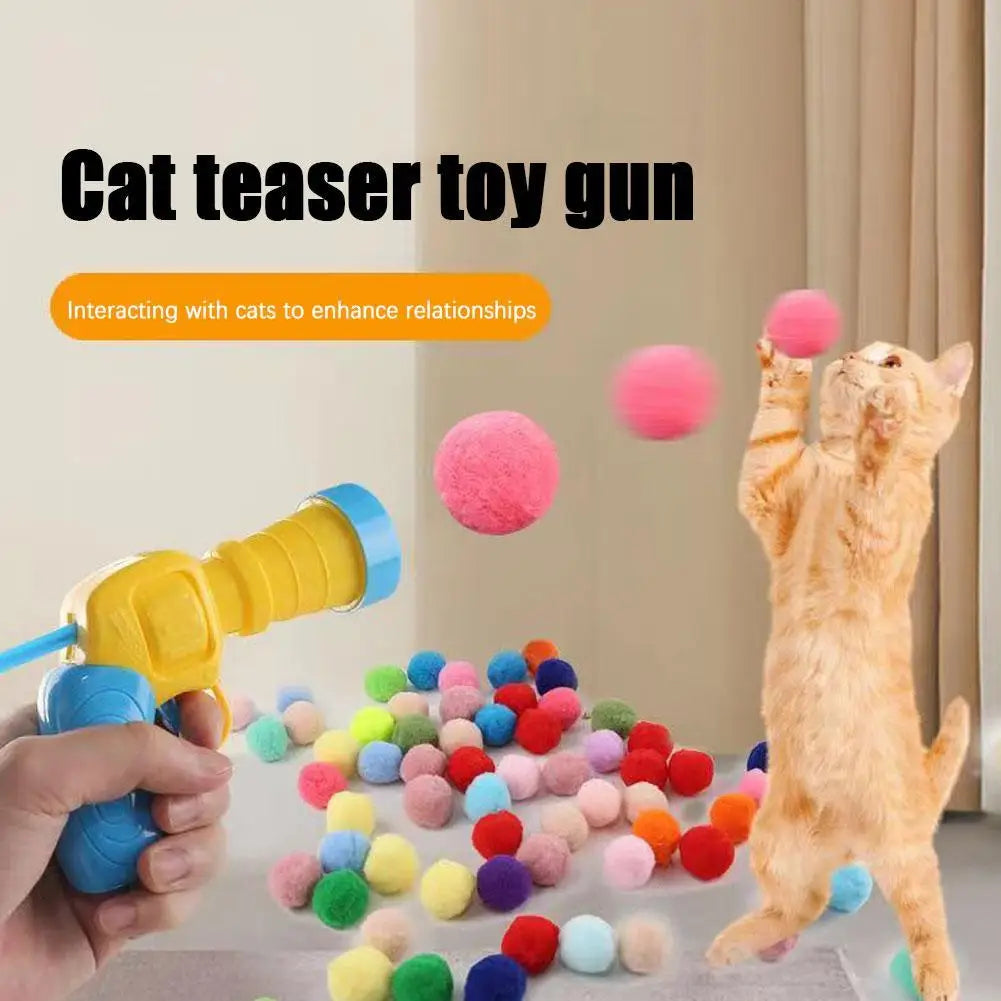 Interactive Cat Toy Shooting Gun