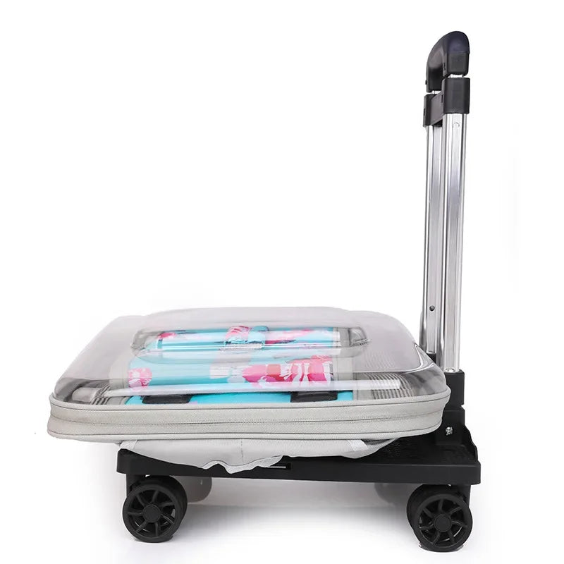 Folding Transparent Cat Stroller